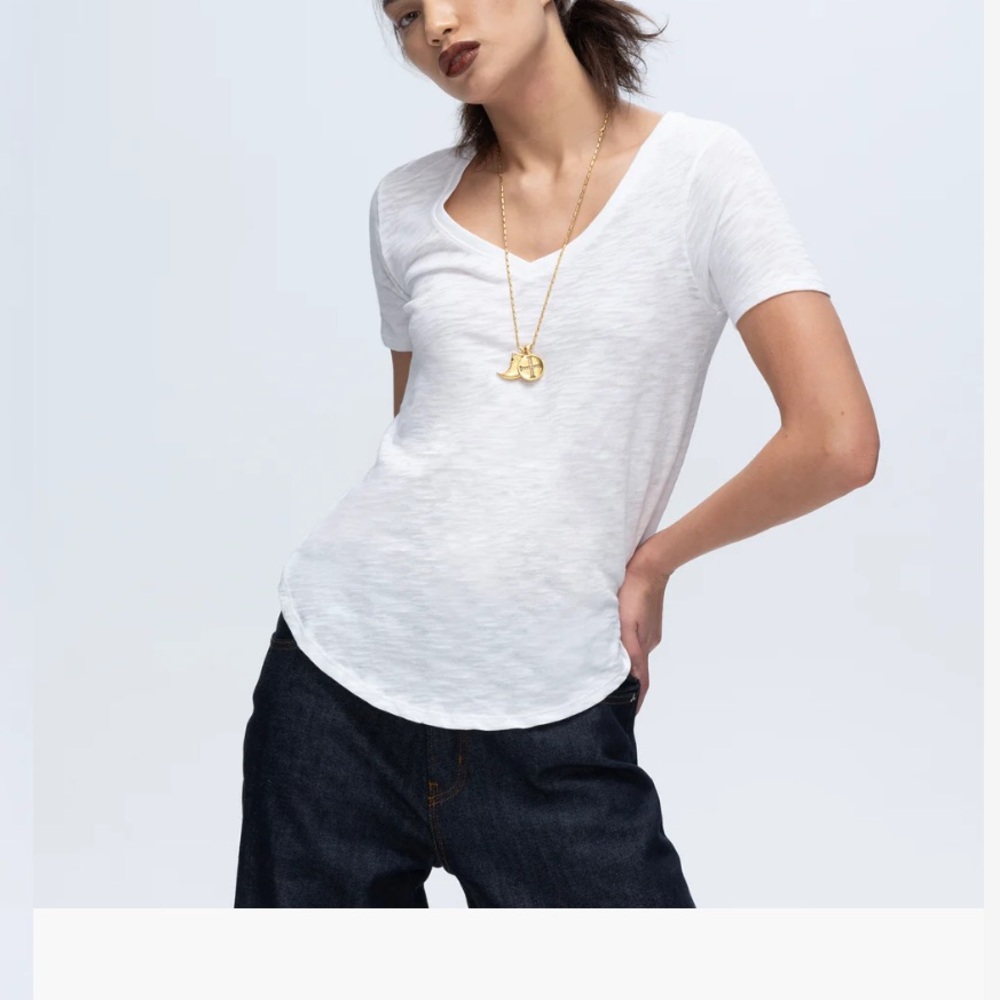 ATM Slub Jersey Classic V-Neck Tee, S